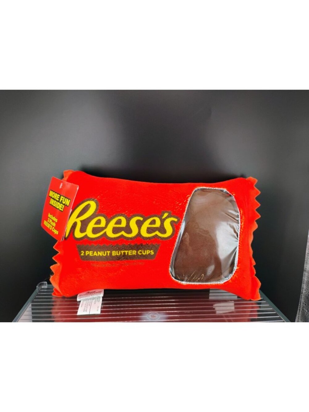 Reeses Plush Pillow With Two Removable Plush Peanut Butter Cups